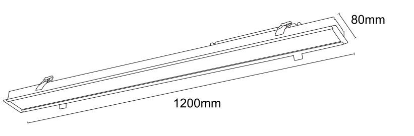 dimensiones lineal LED